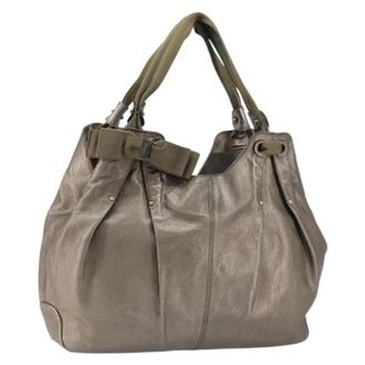 Ferragamo Pre-owned Handbags, female, Brown, Size: ONE SIZE Pre-owned Leather Handbag