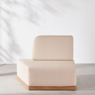 Maisons du monde M&oacute;dulo chaise longue izquierda para Sof&aacute; de exterior para hosteler&iacute;a beige