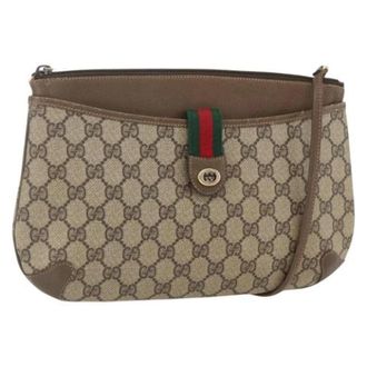 Gucci Pre-owned Cross Body Bags, female, Beige, Size: ONE SIZE Pre-owned Plastic Cross Body Bag