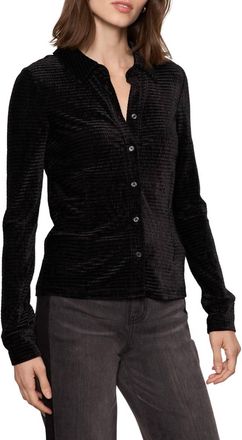 Sanctuary Fitted Button Down In Black