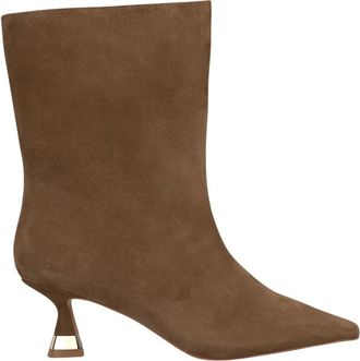 Alma En Pena Metallic enkellaars met hak - Dames - Laarzen met Hak - Bruin - 37 EU - Schoenen