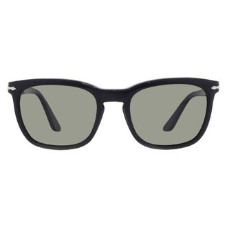 Persol Polarized Green Square Unisex Sunglasses PO3193S 95/58 55