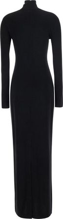 Norma Kamali Womens Long Dress Black Polyester