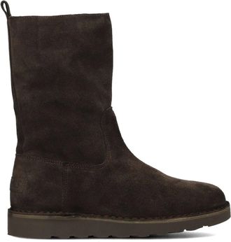 Shabbies Amsterdam Schoenen, Dames, Bruin, 42 EU, Wol, Hoge ritslaarzen voor stijlvolle herfstavonturen