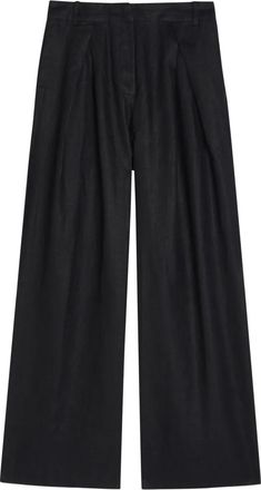 Faithfull The Brand Sofia wide-leg trousers - women - Linen/Flax - S - Black