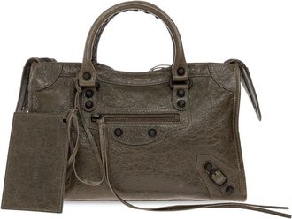 Balenciaga Le City Small Bag - Dames - Handtassen - Groen - ONE Size - Katoen - Tassen