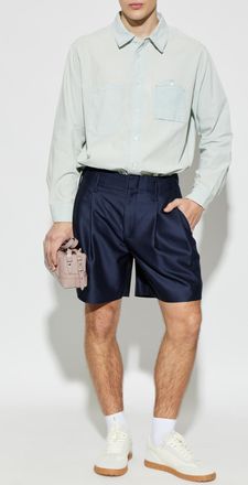 Kenzo Denim Shirt With Pockets, Mens, Light Blue