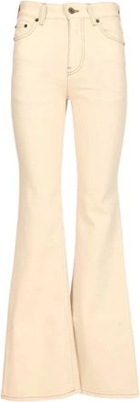 Burberry Jeans, Dames, Beige, W26, Katoen, Pantaloni Jeans