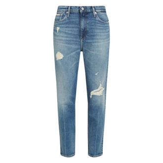 Calvin Klein Blue Mom Fit Tapered Leg Jeans
