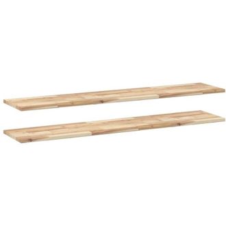 vidaXL Vidaxl - Estantes Flotantes 2 Uds Madera Acacia Sin Tratar 140x30x2 Cm