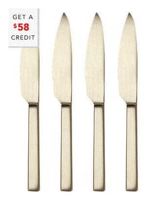 Mepra 4Pc Stile Steak Knives Set With $58 Credit