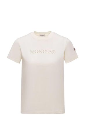 Moncler WOMENS BRANDED T SHIRT Size: L, colour: BEIGE