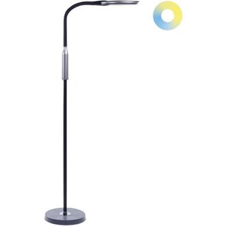Beliani LED Floor Lamp CASSIOPEIA with Dimmer Metal Black