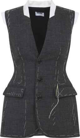 Moschino Mujer, Chaquetas, Gris, Talla: S