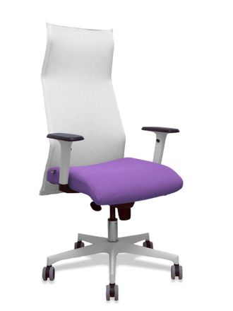 Piqueras y Crespo Silla De Oficina Piqueras Y Crespo 54br65g Blanco Lila