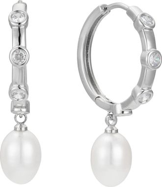 Untamed Petals Braxton Hoop in Silver at Nordstrom