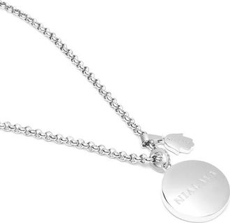 Nialaya Evil Eye and Hamsa Hand Necklace in Silver /Turquoise at Nordstrom