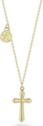 Ember Fine Jewelry Cross Pendant Necklace in Gold at Nordstrom Rack