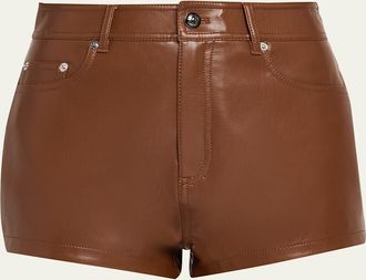 Cinq &agrave; Sept Dani Vegan Leather Shorts