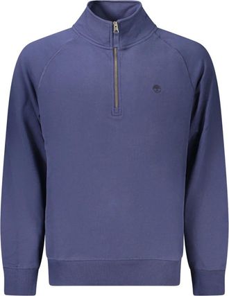 Timberland Exeter River Geborduurd Logo Quarter-Zip Sweatshirt - Heren - Sweatshirts - Blauw - 2XL - Katoen - Hoodies & sweatvesten