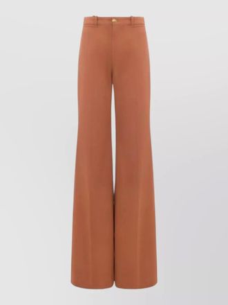 Chlo&eacute; high-rise flared wide-leg trousers