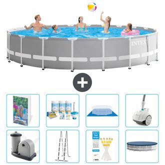 Intex Piscina Prism Frame Redonda - 610x132 Cm - 9-piezas S658