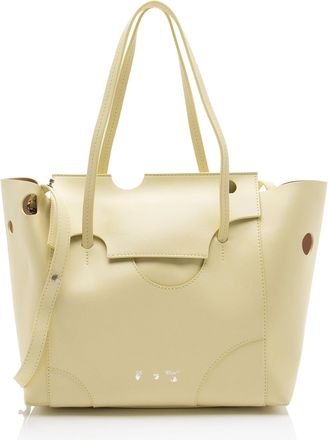 Off-white Leather Burrow 38 Tote