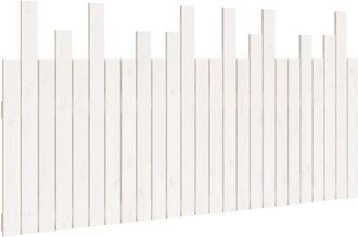 vidaXL Wall Headboard White 159.5x3x80 cm Solid Wood Pine Vidaxl