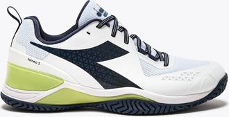 Diadora Mens Blueshield Torneo 2 All Ground Shoe In White/pageant Blue