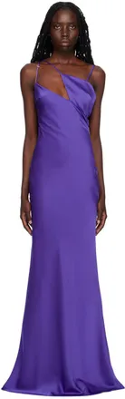 ワンピース THE ATTICO Draped dress The Attico one-shoulder Asymmetric Midi Dress | Black | FARFETCH