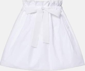 Patou Gathered cotton miniskirt