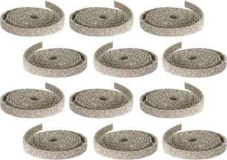 Melrose International Champagne Set Of 12 Rolls Glitter Rope Ribbon