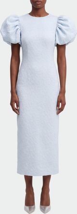 Rotate Abito midi in mesh con stampa floreale