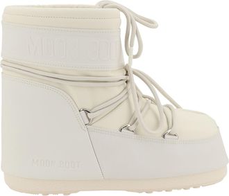 Moon Boot Womens Icon Low Rubber Boots Cream Sole