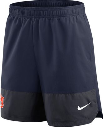 Nike Auburn Sideline Nike Mens Dri-FIT College Shorts in Blue | 03BI0CZDAUN-4YX