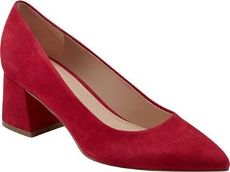 Marc Fisher Lewisa Pointed Toe Pump in Medium Red at Nordstrom Rack, Size 5.5
