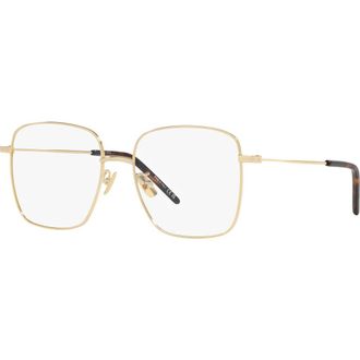 Saint Laurent 54mm Square optical glasses in Gold at Nordstrom