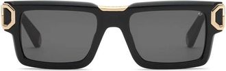 Philipp Plein Accessoires, Heren, Zwart, ONE Size, Hera Zonnebrillen