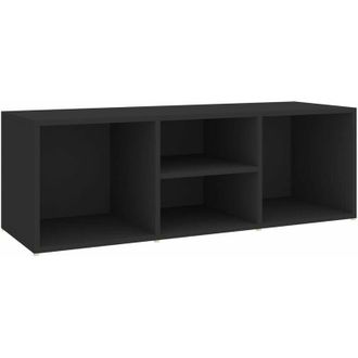 vidaXL Vidaxl - Banco Zapatero De Madera Contrachapada Negro 105x35x35 Cm