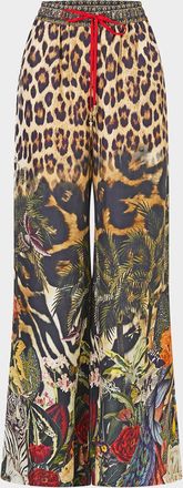 Camilla Leotigra Island Drawstring Lounge Pants