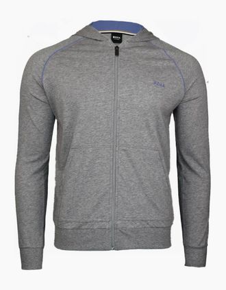 HUGO BOSS Mens BOSS Mix&Match Hooded Jacket H, Grey - Size: 44/Regular