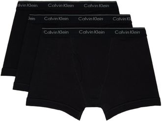 Calvin Klein Underwear Three-Pack Black Boxer Briefs
