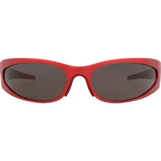 Balenciaga 77mm Novelty Sunglasses in Red Red Grey at Nordstrom Rack