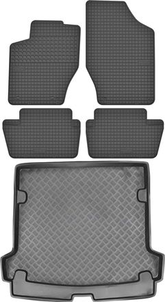 OEM Juego De Alfombrillas De Goma Para Peugeot 307 Estate (2002-2008) + Alfombrilla Para El Maletero