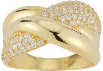 Sphera Milano 14K Gold Plated Cz Ring