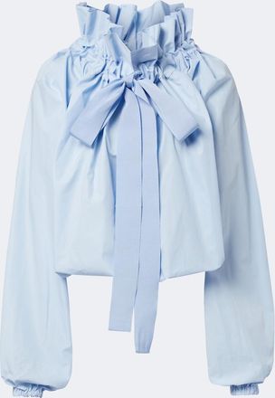 Patou Bow-detail cotton poplin blouse