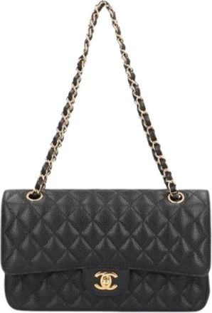 Chanel Pre-owned Vintage Shoulder Bag - Dames - Vintage Schoudertas - Zwart - ONE Size - Leer - Vintage