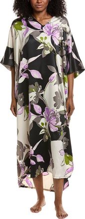 Natori Tsubaki Satin V-Neck Caftan