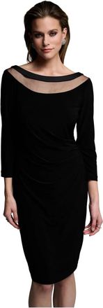 Joseph Ribkoff Midi Jurk - Dames - Casual kleedjes - Zwart - L - Polyester - Kleedjes