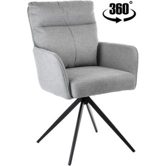 OEM Silla Giratoria Tapizada Eldo, Tela Gris